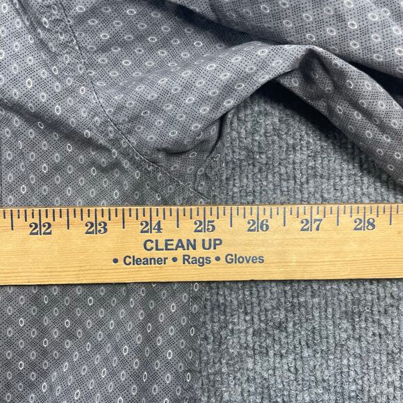 Cinch Button Down Western Shirt Men's Large Gray Geometric Allover Cowboy - Picture 7 of 10